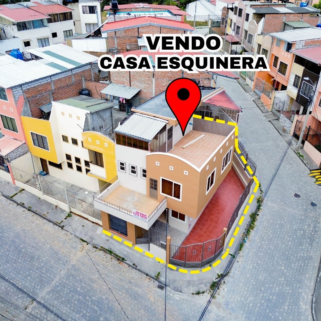 CONFORTABLE CASA ESQUINERA EN VENTA EN LOJA | EN CONJUNTO SAN FRANCISCO DE OBRAPÍA