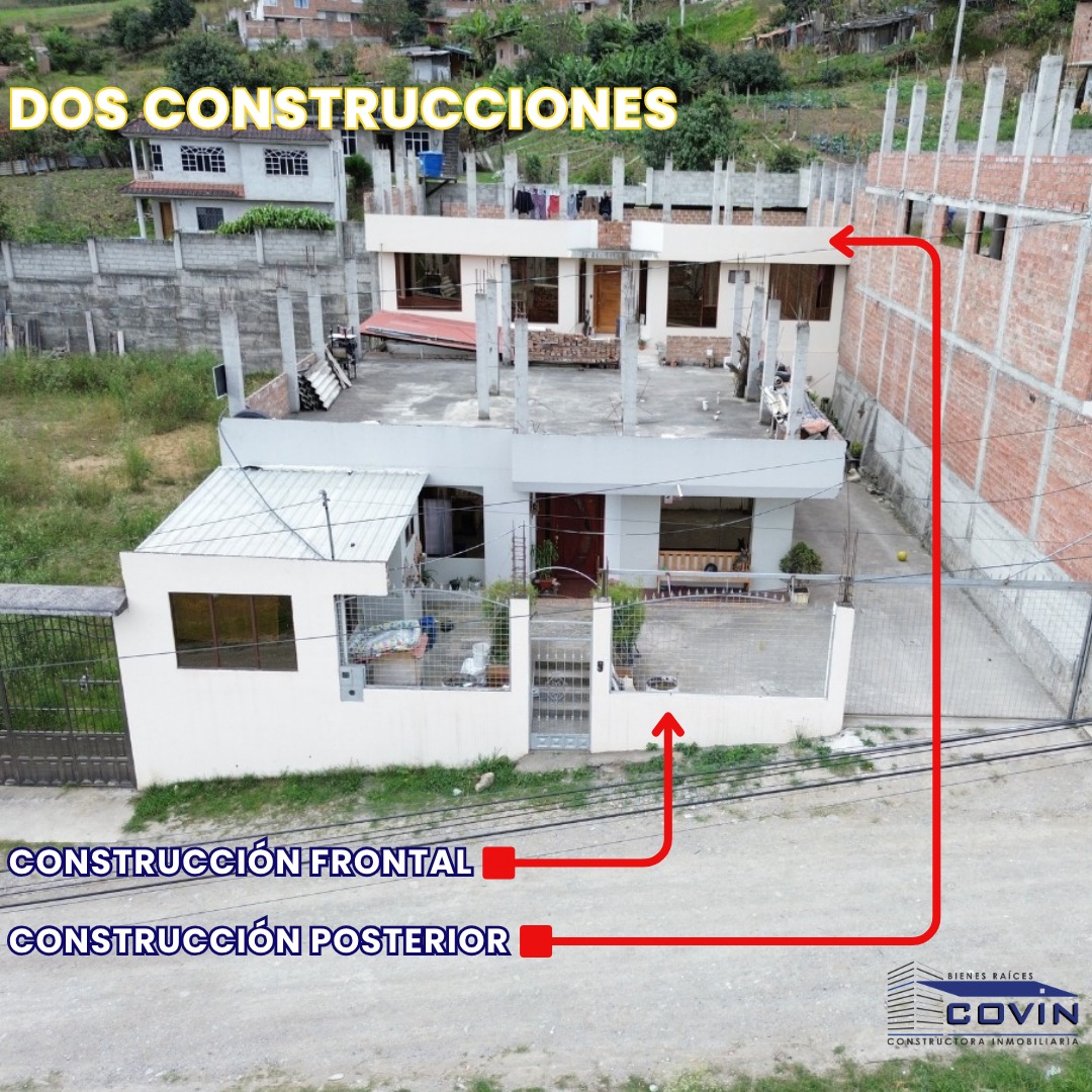 ️ PROPIEDAD CON DOS CONSTRUCCIONES DE VENTA EN LOJA-BORJA – CERCA AL TERMINAL