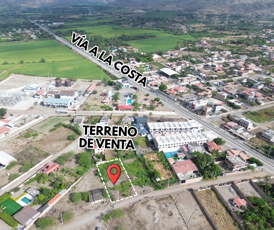 TERRENO DE VENTA EN CATAMAYO | URB. EL RECREO A MEDIA CUADRA DE LA VÍA A LA COSTA