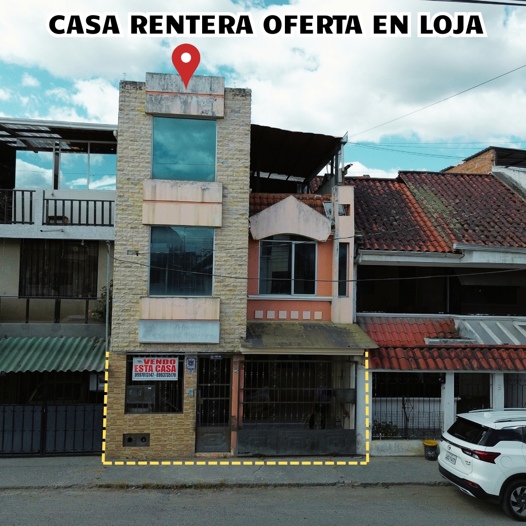 CASA RENTERA DE OPORTUNIDAD EN SAUCES NORTE – LOJA | 2 DEPARTAMENTOS + LOCAL
